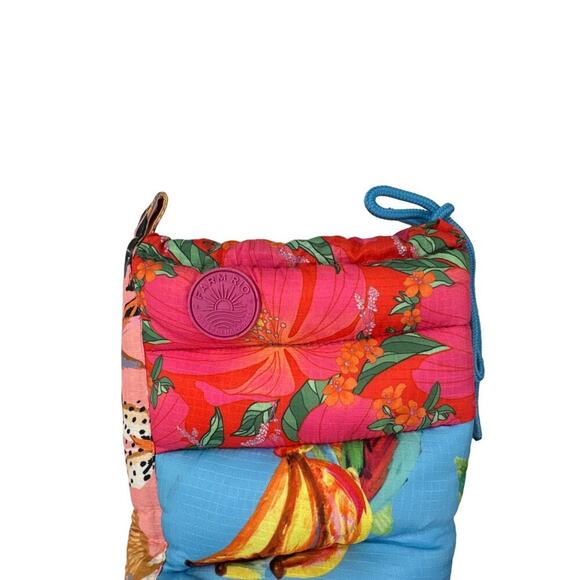 Farm Rio - Chevron Forest Puffy Boots in Black Multicolor - Picture 3 of 9